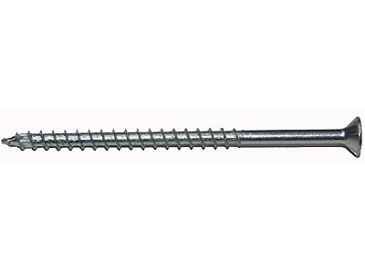 #10 x 3 1/2\" Full Thread Flat Head Zinc (200pc)(Ltd supply)