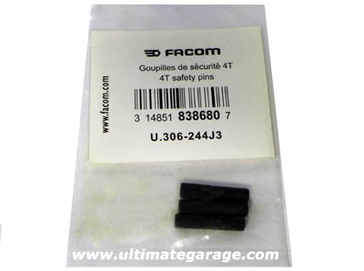 (U.306-244J3) -Shear Pin Set for Facom/USAG 4-ton Pullers (3pc)